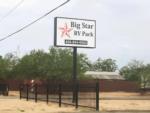 Welcome sign at Big Star RV Park - thumbnail
