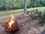 Fire ring at campsite at Turkey Hill RV Park - thumbnail