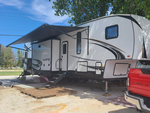 White trailer at Willow Beach RV Park & Marina - thumbnail