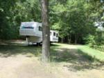 Parked trailer at site Wolf Lake Resort and Campground - thumbnail