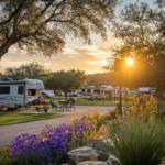 Parked RV's at site North by Northwest RV Park - thumbnail