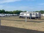 Parked trailers at Rusted Rail RV Park - thumbnail