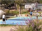 A pickleball court - thumbnail