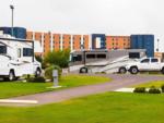 Parked RV's at site Kickapoo Lucky Eagle Casino Hotel RV Park - thumbnail