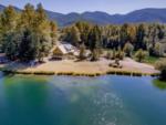 Aerial view of water and trees at Alpine Lakes Lodge - thumbnail