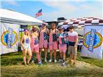 A group of people dressed in clothes designed like the flag at WORLD WIDE TECHNOLOGY RECEWAY CAMPGROUND - thumbnail