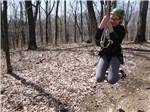A girl ziplining - thumbnail