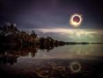 A solar eclipse over the water at HICKORY HILL LAKES CAMPGROUND - thumbnail
