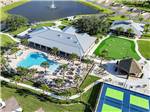 Aerial view of park at Southern Sands RV Resort - thumbnail