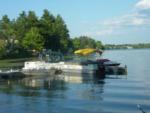 Boats docked at Berry's Grove Campground - thumbnail
