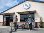 A band playing music in front of the office at NEW CANEY RV PARK - thumbnail