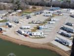 Aerial view of RVs parked in sites at NEW CANEY RV PARK - thumbnail