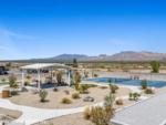 Aerial view of the pickle ball court at DESERT SPRINGS RV RESORT - thumbnail