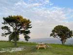 Panic table with mountain view at site 100 Mile View Camping - thumbnail