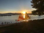 Two sailboats on the shore at LAKE SHORE RV PARK - thumbnail