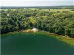 Aerial view of the lake and trees - thumbnail