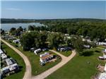 Aerial view of RV sites - thumbnail