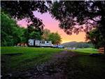 RV sites at sunset - thumbnail