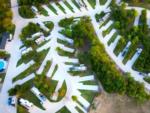 Aerial view of RV lots at SILO CREEK RV RESORT - thumbnail