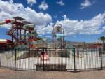 Fenced in waterslides at ZION UTAH JELLYSTONE PARK - thumbnail