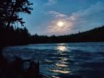 Lake at night at Bing Brown's RV Park and Motel - thumbnail