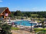 Aerial view of the pool at RIVER'S EDGE CAMPGROUND - thumbnail