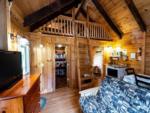 Cabin interior at RIVER MEADOW CAMPGROUND - thumbnail