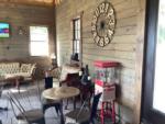 Sitting area with popcorn maker at JESSIE JAMES JUNCTION RV PARK - thumbnail