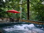 Jacuzzi at site Beavers Bend Village Cabins - thumbnail