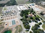 Aerial view of sites and park grounds at Terraqueous RV Resort - thumbnail
