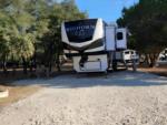 Parked trailer at site Terraqueous RV Resort - thumbnail