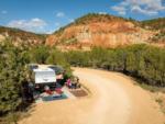 Trailer in a site at BEST FRIENDS RV PARK - thumbnail