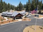 Aerial view of front office at GRASS VALLEY RV RESORT - thumbnail