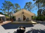 Patio in front of glamping tent at Timberline Glamping at Sarasota - thumbnail