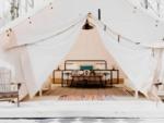Open look at the glamping tent at Timberline Glamping at Lake Lanier - Shady Grove - thumbnail