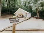 Large glamping tent with a deck at Timberline Glamping at Unicoi State Park - thumbnail