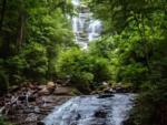 Water fall at site Timberline Glamping at Unicoi State Park - thumbnail