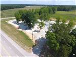 Aerial view of entrance at Natchez RV Park - thumbnail