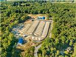 Aerial view of sites and grounds at Blue Springs RV Park - thumbnail