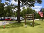 Welcome sign at Big Tree RV Park - thumbnail