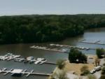 Overhead view of boats at Timberline Glamping at Lake Martin - thumbnail
