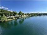 Waterfront aerial view at Lakeshore RV Park - thumbnail