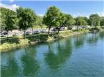 View of waterfront RVs at Lakeshore RV Park - thumbnail