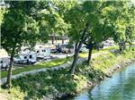 Edge of the park on the waterfront at Lakeshore RV Park - thumbnail