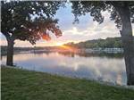Sunset on the water at Lakeshore RV Park - thumbnail