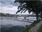 Bridge over the water at Lakeshore RV Park - thumbnail