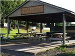 Picnic shelter with benches - thumbnail