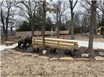 Mama bear and three cub statues - thumbnail