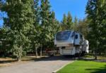 Parked trailer at site Big Tex Campgrounds - thumbnail