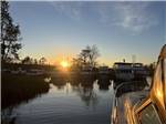View of the sunset at the dock - thumbnail